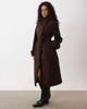Vila VILA funnel neck short cape jacket in chocolate brown - 3