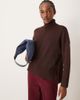 Vila Vila high neck oversized sweater with seam detail in chocolate brown - 1