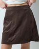Vila Vila high waist cord mini skirt in chocolate brown - 3