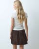 Vila Vila high waist cord mini skirt in chocolate brown - 4