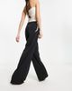 Vila Vila high waist straight leg pants in black - 1