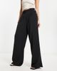 Vila Vila high waist straight leg pants in black - 2