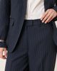 Vila VILA high waisted tailored pants in navy pinstripes - part of a set - 4
