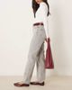 Vila Vila Kelly high rise wide leg jeans in light gray denim - 3