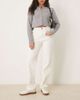 Vila VILA Kelly high waisted wide leg jeans in white - 1