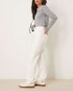 Vila VILA Kelly high waisted wide leg jeans in white - 3