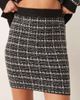 Vila Vila knit mini skirt in black boucle plaid - part of a set - 2