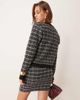 Vila Vila knit mini skirt in black boucle plaid - part of a set - 4