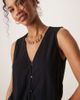 Vila Vila lightweight rib knit sleeveless vest in black - part of a set - 1