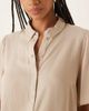 Vila Vila linen touch flutter sleeves shirt in stone-Neutral - 2