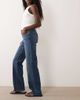 Vila VILA Lisa mid rise straight leg jeans in medium blue denim wash - 2