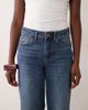 Vila VILA Lisa mid rise straight leg jeans in medium blue denim wash - 4