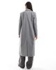 Vila Vila longline formal coat in gray - 2