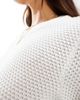 Vila Vila longsleeve textured knit sweater in white - 2