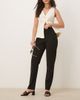 Vila VILA mix & match high waist clean straight leg pants in black - 3