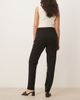 Vila VILA mix & match high waist clean straight leg pants in black - 4