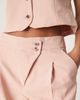 Vila Vila pleat front tailored wide leg pants in peach whip - part of a set-pink - 2