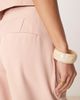 Vila Vila pleat front tailored wide leg pants in peach whip - part of a set-pink - 4