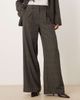 Vila VILA pleated wide leg tailored pants in brown plaid - part of a set-Multi - 2
