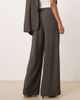 Vila VILA pleated wide leg tailored pants in brown plaid - part of a set-Multi - 3
