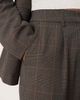 Vila VILA pleated wide leg tailored pants in brown plaid - part of a set-Multi - 4