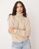 Vila Vila roll neck knit sweater in beige-Neutral - 1