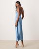 Vila Vila satin cowl neck maxi dress in blissful blue - 2