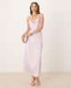 Vila VILA satin cowl neck maxi dress in pastel lavender pink-Purple - 2