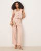 Vila Vila square neck button front tailored vest in peach whip - part of a set-pink - 4