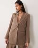 Vila VILA tailored single button blazer in cub brown - part of a set - 1