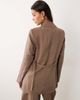 Vila VILA tailored single button blazer in cub brown - part of a set - 3