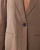 Vila VILA tailored single button blazer in cub brown - part of a set - 4