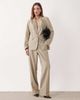 Vila VILA tailored straight leg pants in heathered seneca rock - part of a set-Neutral - 1