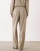 Vila VILA tailored straight leg pants in heathered seneca rock - part of a set-Neutral - 3