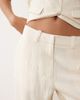 Vila VILA tailored wide leg pants in cream - part of a set-White - 3