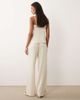 Vila VILA tailored wide leg pants in cream - part of a set-White - 4