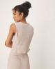 Vila Vila textured jersey vest in light heathered natural - part of a set-Neutral - 2