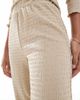 Vila Vila textured wide leg pants in cream - part of a set-White - 3