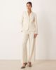 Vila VILA wide leg tailored pants in birch cream - part of a set-White - 1