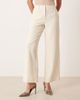 Vila VILA wide leg tailored pants in birch cream - part of a set-White - 3