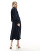 Vila VILA wrap full maxi dress in navy-Blue - 3