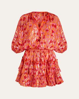 Vilebrequin Abstract Leopard Printed Silk Mini Dress