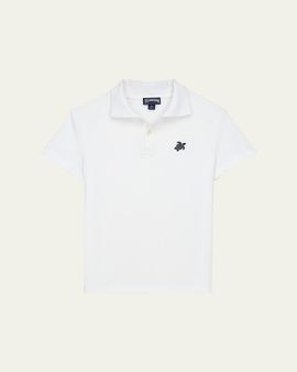 Vilebrequin Boy's Embroidered Turtle Polo Shirt