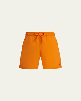 Vilebrequin Boy's Water-Reactive Octopus in Stripes Swim Trunks