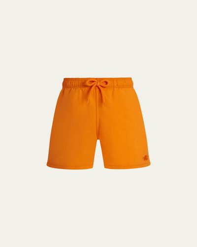 Vilebrequin Boy's Water-Reactive Octopus in Stripes Swim Trunks
