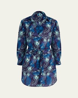 Vilebrequin Eyes of the Wind Cotton-Silk Shirtdress