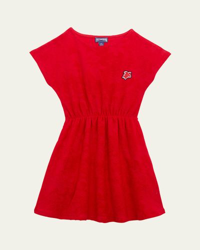 Vilebrequin Girl's Flo Embroidered Terry Cloth Dress