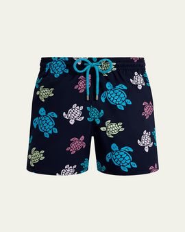 Vilebrequin Men's Multicolor Turtle Swim Trunks