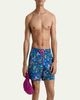 Vilebrequin Men's Stretch Aquarium-Print Swim Trunks - 2