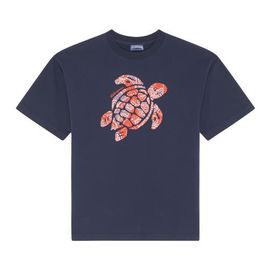 Vilebrequin Vilebrequin Boys Organic Cotton Oversize T-shirt Turtle